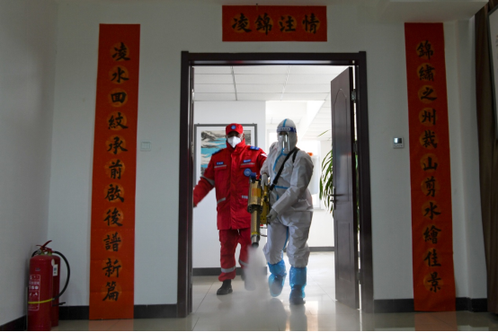 全面消杀 水库建设公司筑牢疫情防控防线