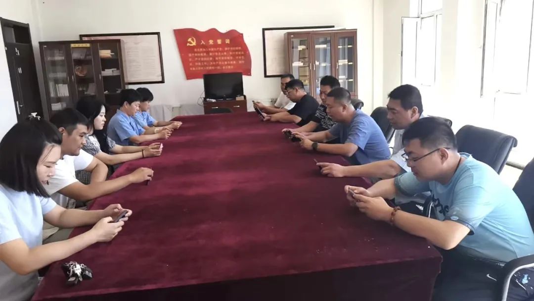 龙栖湾公司党支部组织观看“锦州党建云学院”党建视频直播